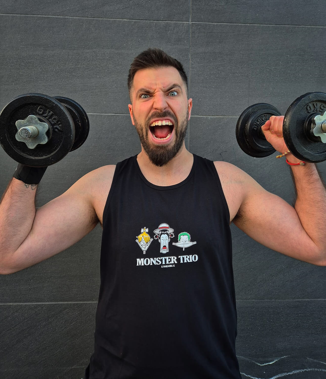 CAMISETA TIRANTES MONSTER TRIO