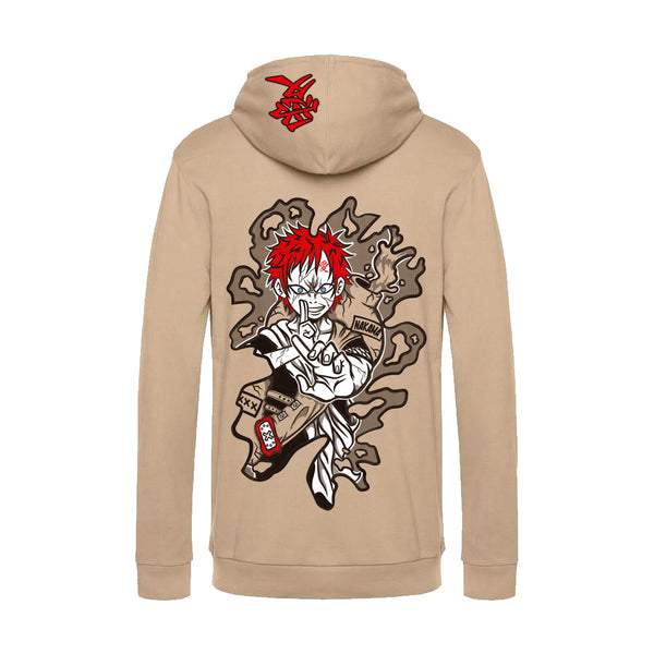 Demon Sand anime hoodie front view - Nakama Clothing