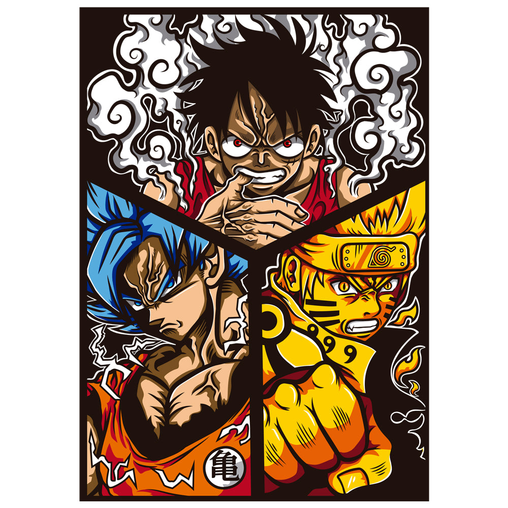 The Big Three anime poster - Nakama Clothing