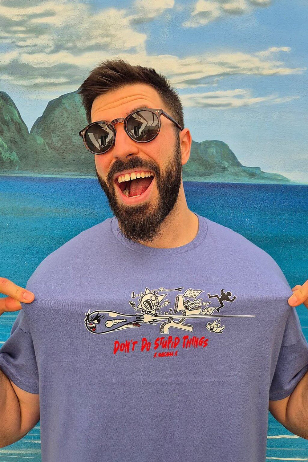Model wearing Torpedo Power anime t-shirt - Nakama Clothing