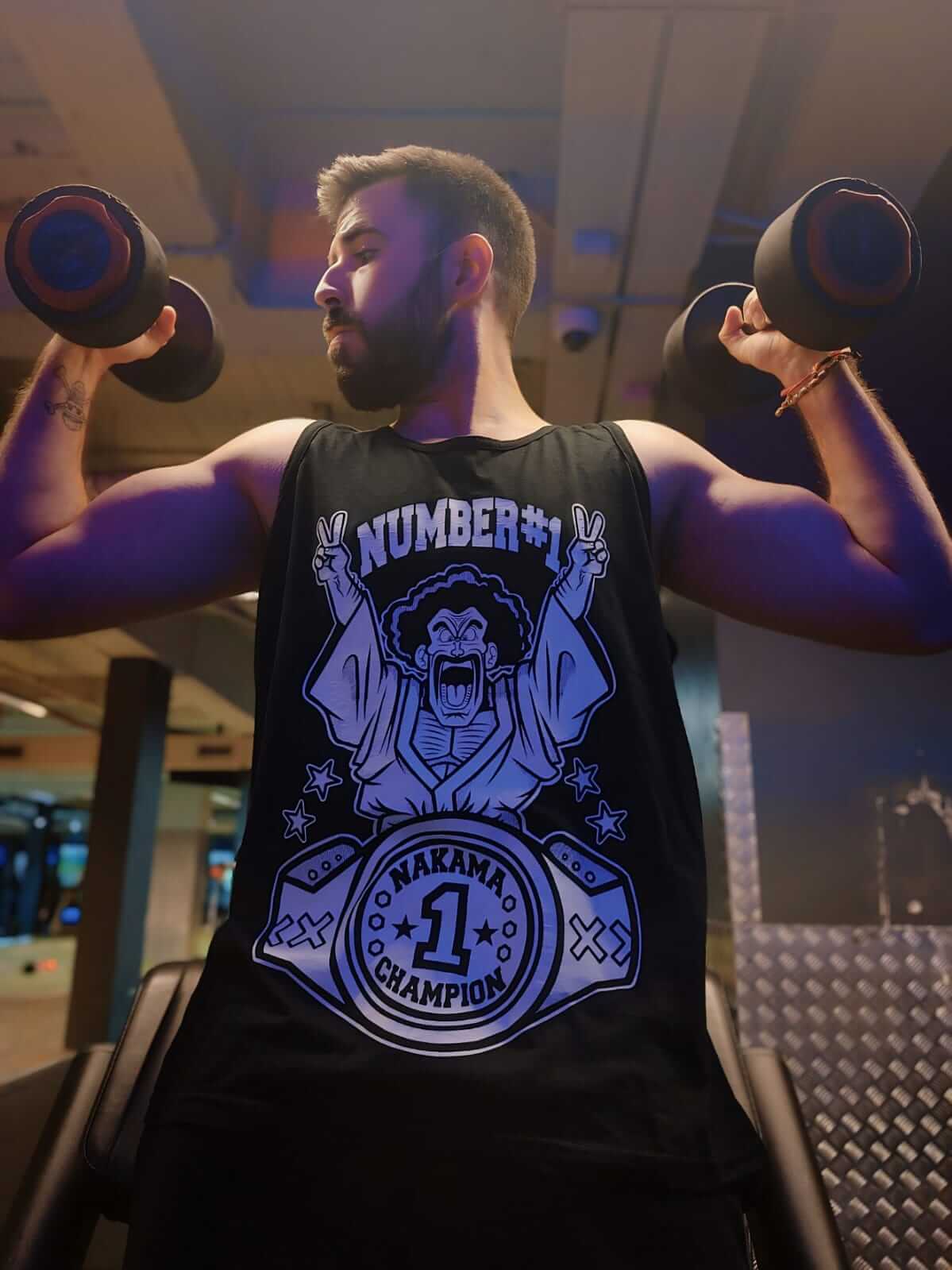 THE STRONGEST HUMAN TANK TOP + BOTTLE