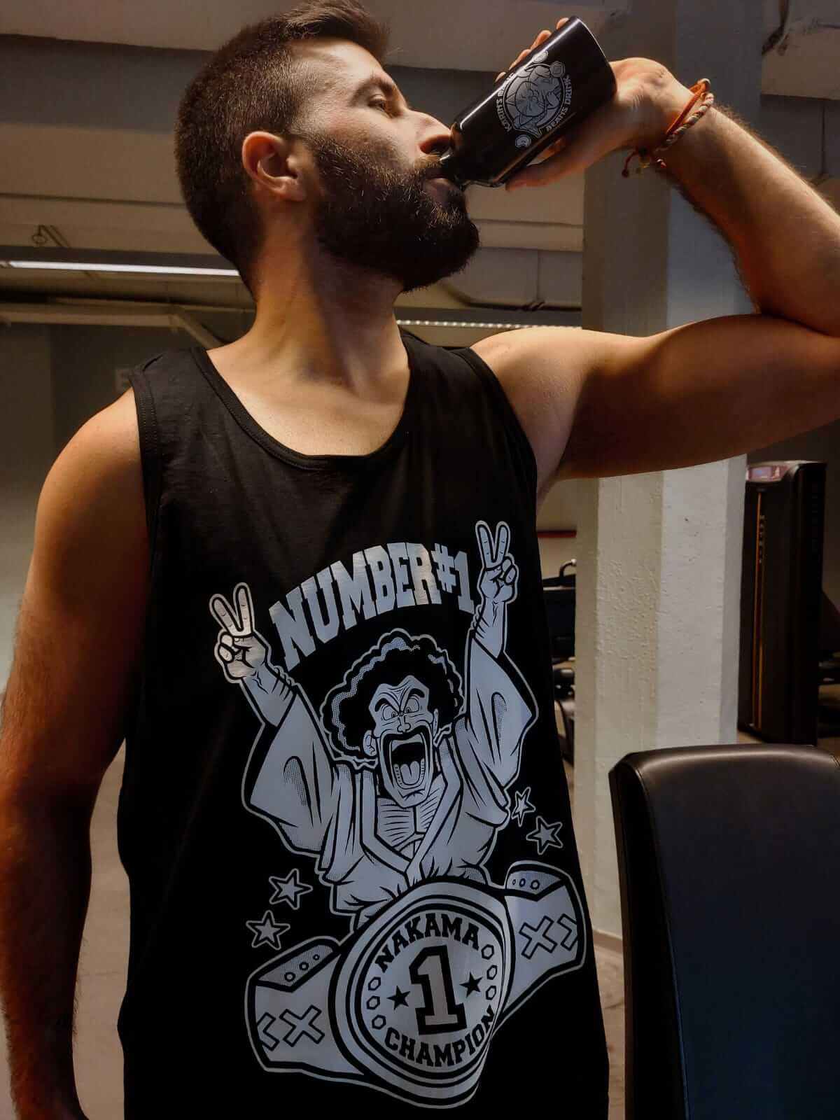 THE STRONGEST HUMAN TANK TOP + BOTTLE