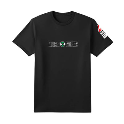 Alien Power cartoon t-shirt front view - Nakama Clothing