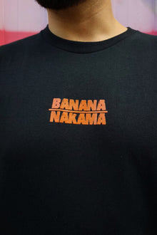 Model wearing Banana Nakama anime t-shirt - Nakama Clothing