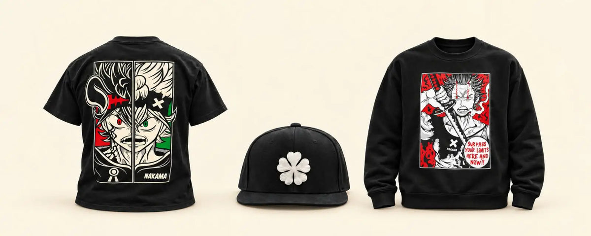 Black Bull anime t-shirt, hoodie and cap by Nakama Clothing
