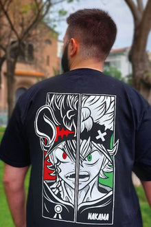 Black Bull Magic anime t-shirt detail - Nakama Clothing