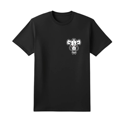 Black Bull Magic anime t-shirt front view - Nakama Clothing