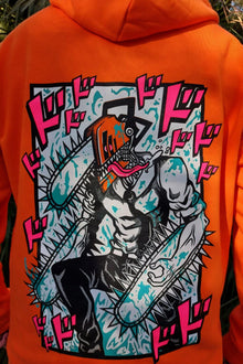 Bloody Saw anime hoodie detail - Nakama Clothing