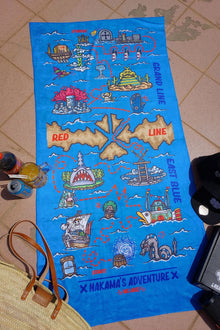 Bon Voyage anime towel front view - Nakama Clothing