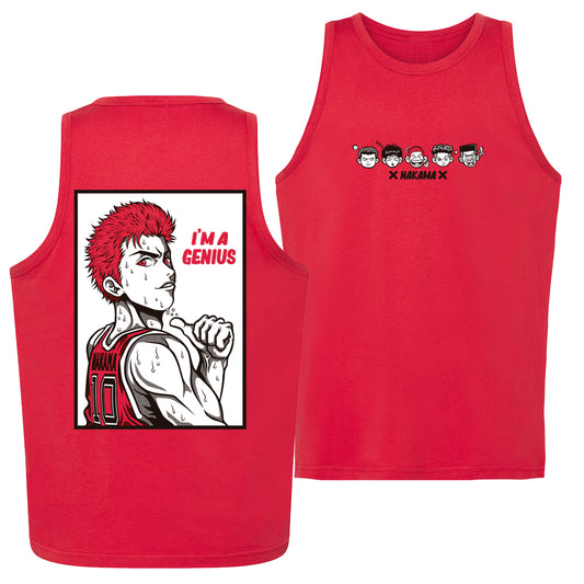 CAMISETA TIRANTES RED GENIUS