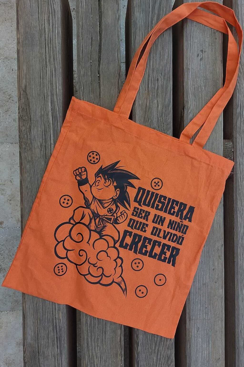 Childhood anime tote bag front view - Nakama Clothing