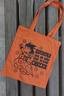 Childhood anime tote bag front view - Nakama Clothing