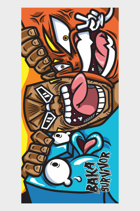 CRAZY BEACH TOWEL + BALL