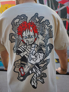 Demon Sand anime t-shirt detail - Nakama Clothing