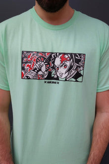 Demon Killer anime t-shirt detail - Nakama Clothing