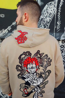 Demon Sand anime hoodie detail - Nakama Clothing