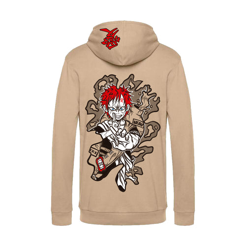 Demon Sand anime hoodie front view - Nakama Clothing