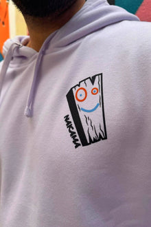 Model wearing Edventures cartoon hoodie - Nakama Clothing