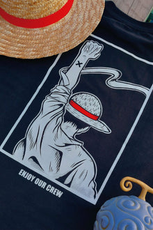 Enjoy the Crew anime t-shirt detail - Nakama Clothing