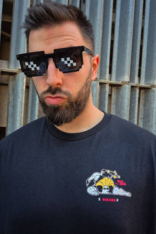 Model wearing Hot Mama cartoon t-shirt - Nakama Clothing