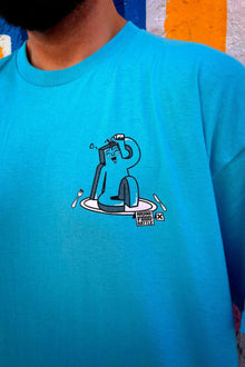 Model wearing Jelly Power anime t-shirt - Nakama Clothing