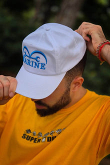 Model wearing Marine anime cap - Nakama Clothing