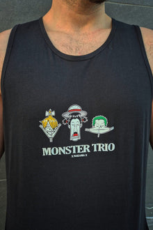 Three Legends anime tank top detail - Nakama Clothing