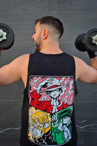 Three Legends anime tank top - photo 5 - Nakama Clothing