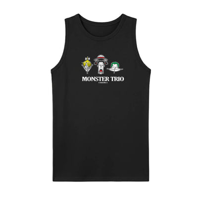Three Legends anime tank top front view - Nakama Clothing