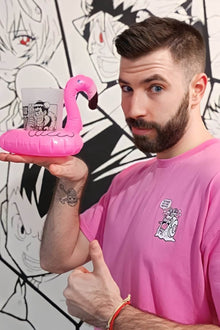 Model wearing Nakama Way anime t-shirt - Nakama Clothing