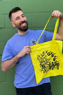 Model with Ninja anime tote bag - Nakama Clothing