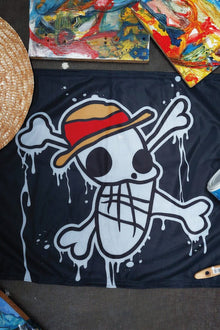 Pirate King anime flag front view - Nakama Clothing