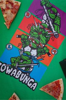 Pizza Time cartoon t-shirt detail - Nakama Clothing