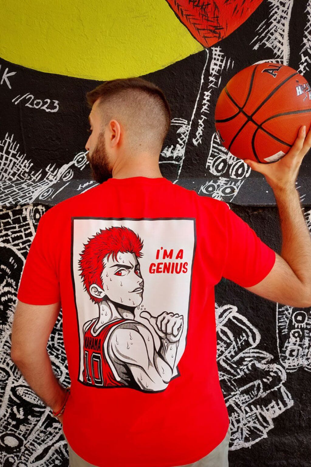 T-SHIRT RED GENIUS 