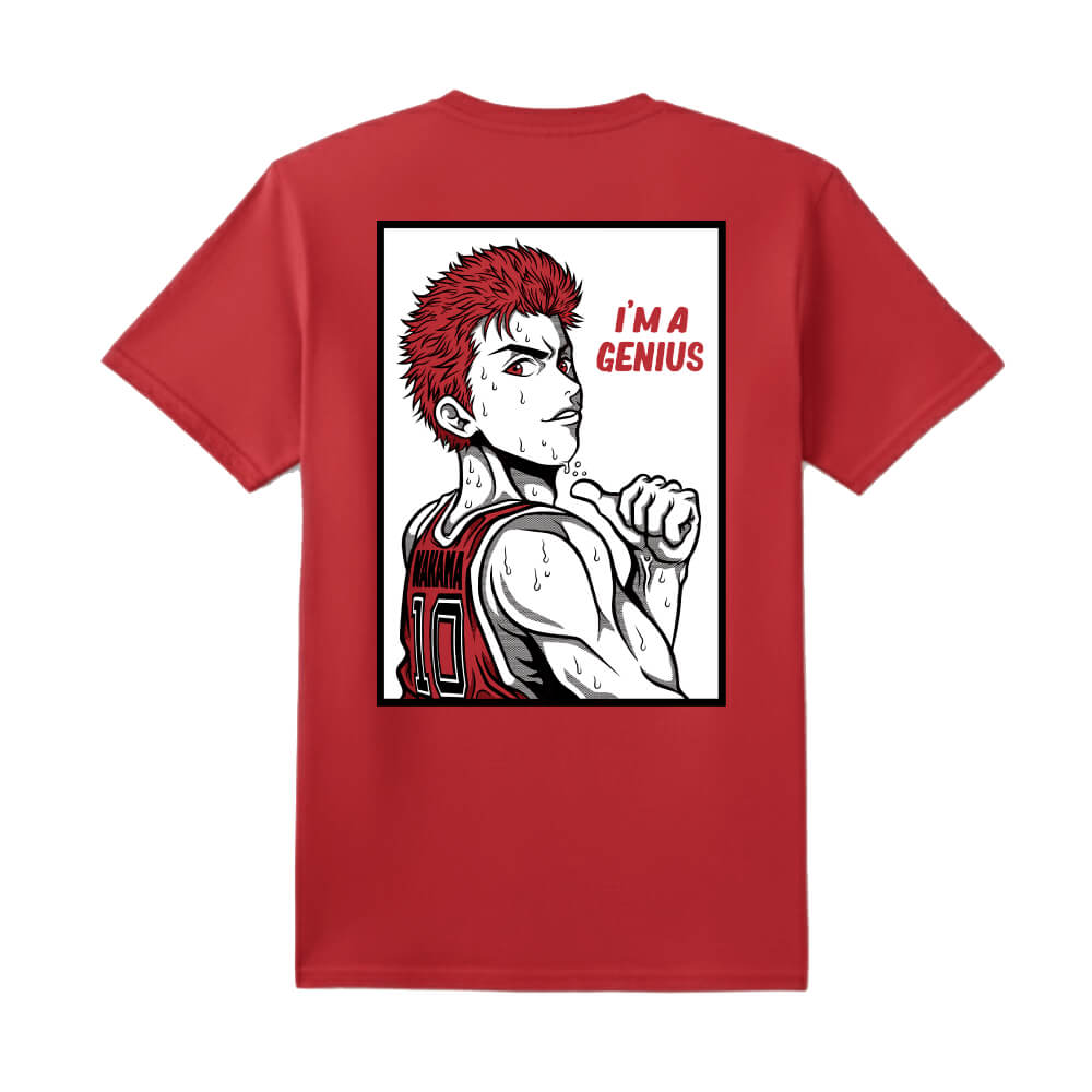 Red Genius anime t-shirt - Nakama Clothing