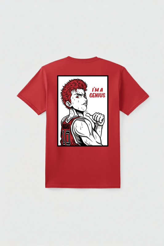T-SHIRT RED GENIUS 