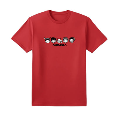 Red Genius anime t-shirt front view - Nakama Clothing