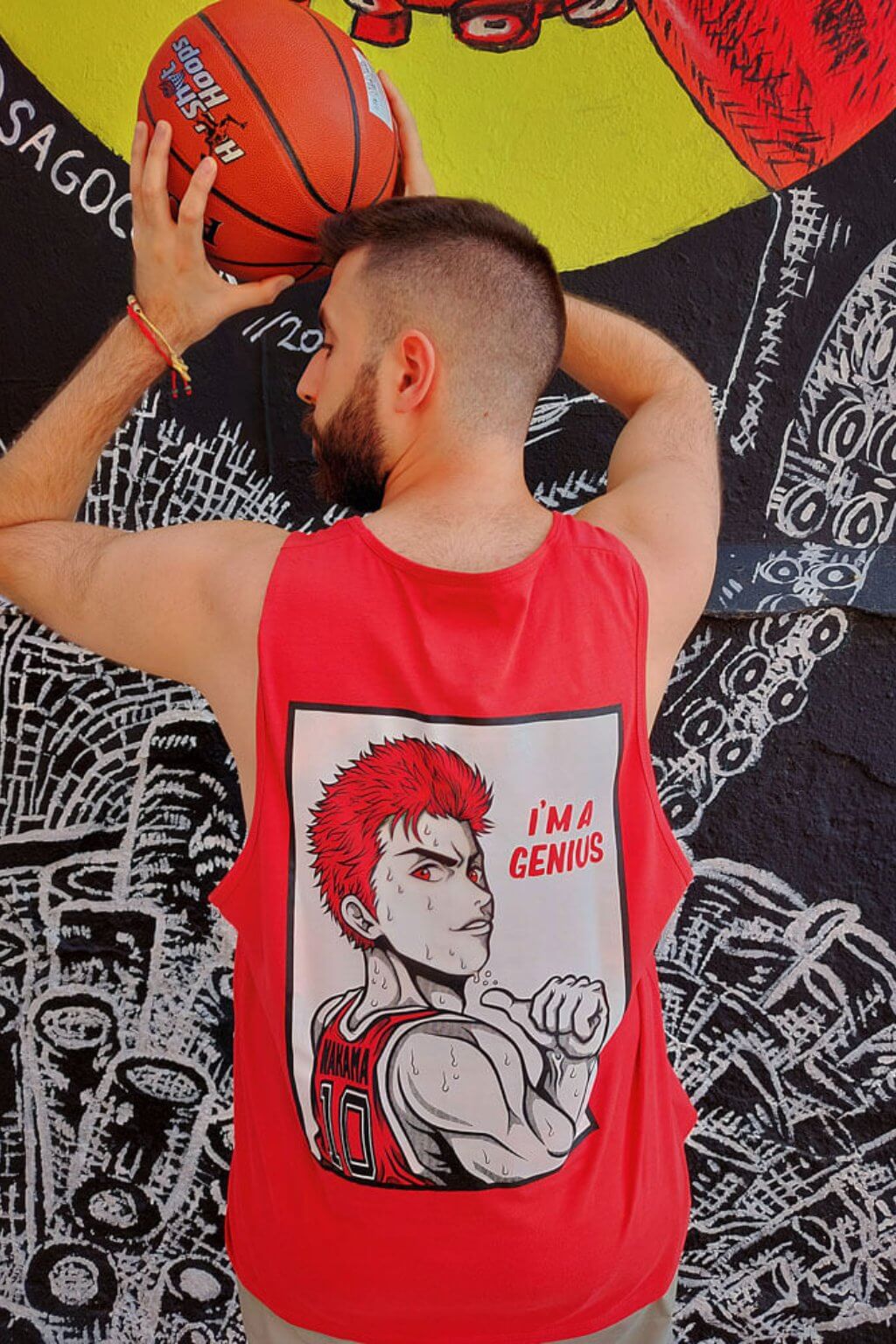 RED GENIUS TANK TOP