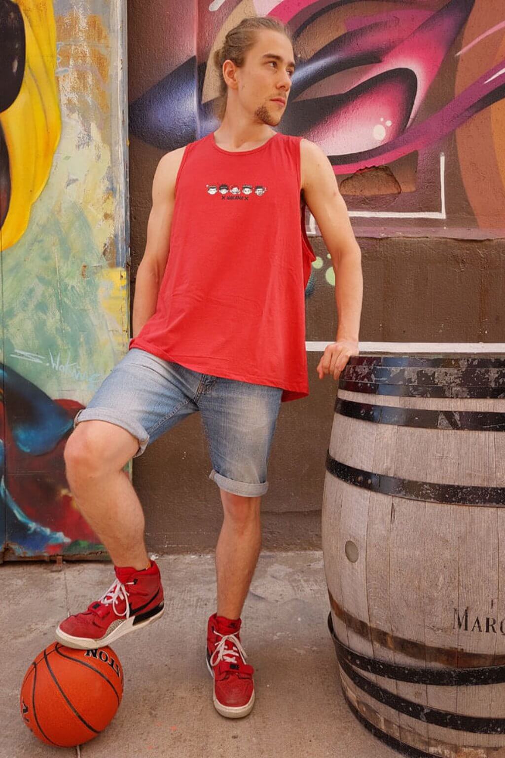 RED GENIUS TANK TOP