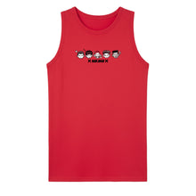 Red Genius anime tank top front view - Nakama Clothing