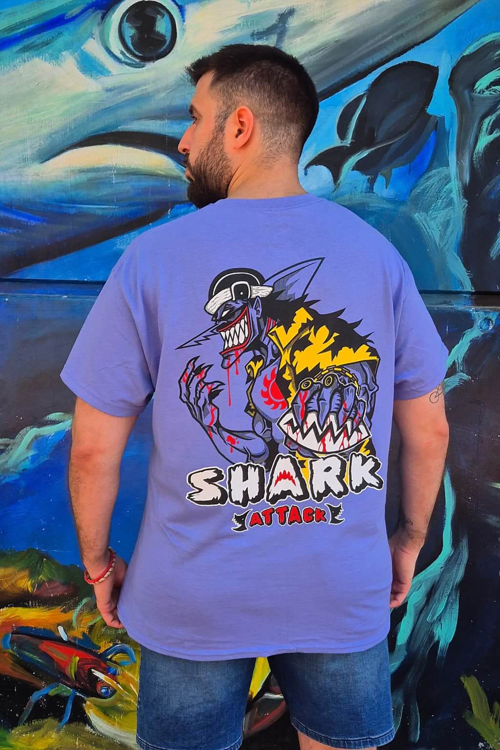 SHARK ATTACK T-SHIRT + TATTOO