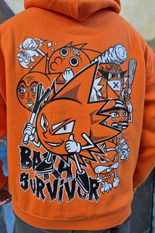 Sparkling Power anime hoodie detail - Nakama Clothing