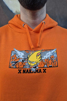 Model wearing Sparkling Power anime hoodie - Nakama Clothing