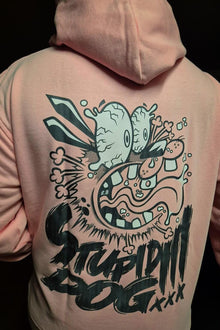 Stupid Dog anime hoodie detail - Nakama Clothing