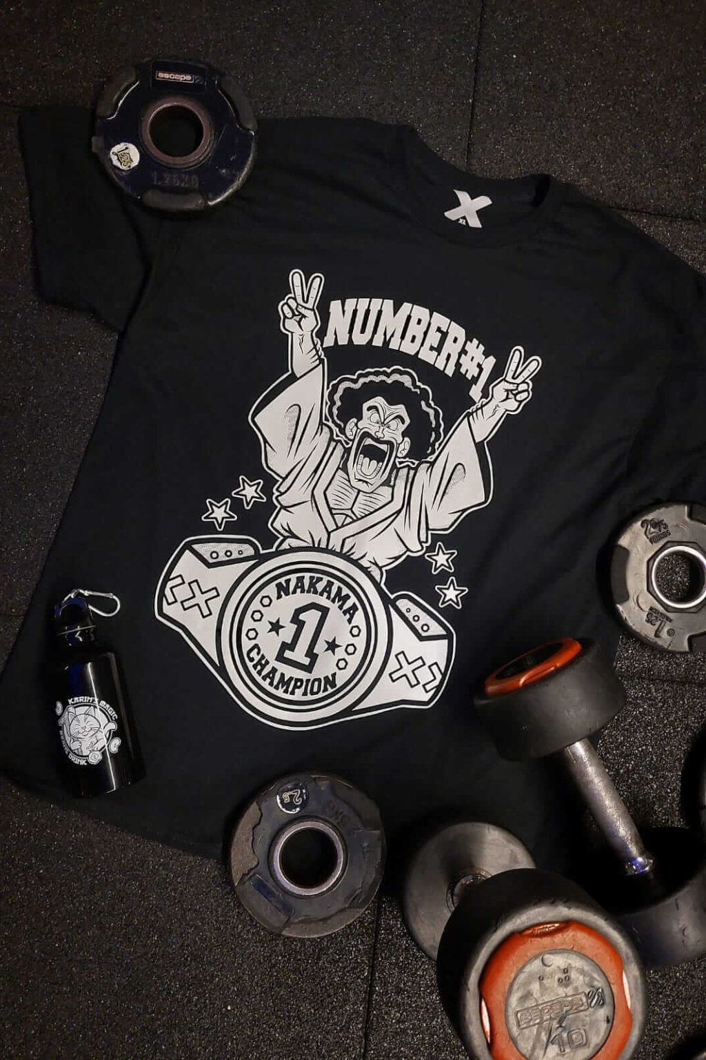 THE STRONGEST HUMAN T-SHIRT + BOTTLE