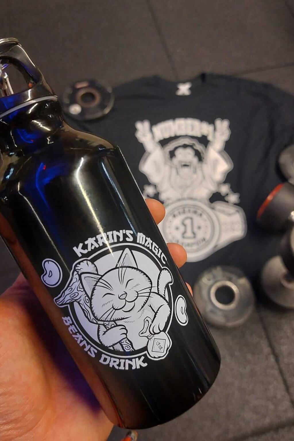 THE STRONGEST HUMAN T-SHIRT + BOTTLE