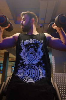 THE STRONGEST HUMAN TANKTOP + FLASCHE