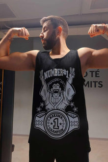 THE STRONGEST HUMAN TANKTOP + FLASCHE