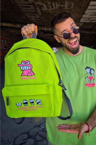 Model with True Love anime backpack - Nakama Clothing