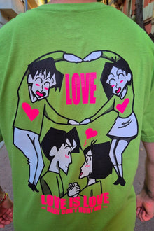 True Love anime t-shirt detail - Nakama Clothing